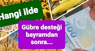 Çiftçiler bayram sonrası gübre desteğine kavuşacak