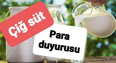 Duyduk duymadık demeyin! çiğ süt paraları..