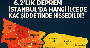 6.2’lik Deprem İstanbul’un Hangi İlçesinde Kaç Şiddetinde Hissedildi? Açıklama ABD'den Geldi!