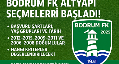 Bodrum FK Altyapı Seçmeleri 2025 Ne Zaman Başlıyor? Başvuru Şartları, Yaş Grupları ve Detaylar