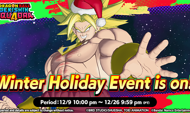 THE BEAST IS UNLEASHED: Legendary Super Saiyan Broly Joins Dragon Ball Gekishin Squadra! How to Unlock the Santa Hat Skin?